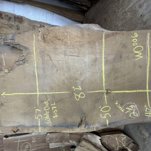 White Oak Live Edge Furniture Grade Lumber OddWood Lumber