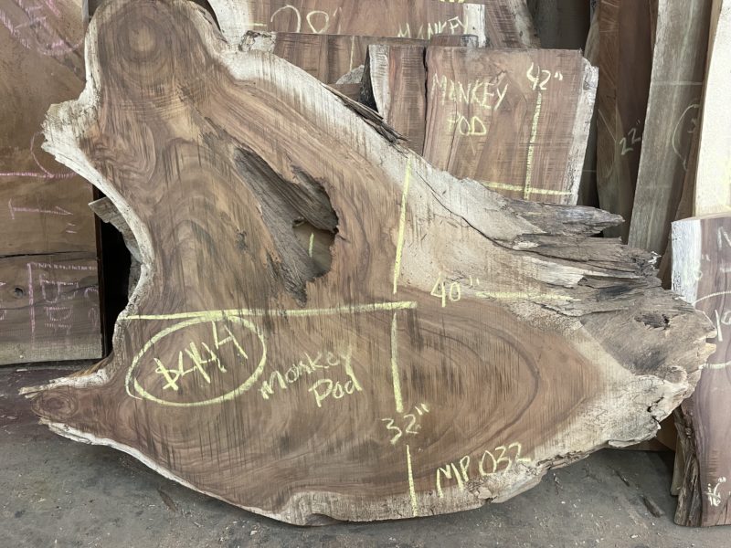 Monkey Pod/Parota 32" wide x 40" long MP032 OddWood Lumber